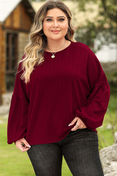 Blue Zone Planet | Plus Size Round Neck Dropped Shoulder T-Shirt BLUE ZONE PLANET