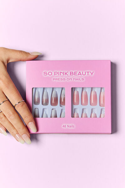 SO PINK BEAUTY Press On Nails 2 Packs Trendsi