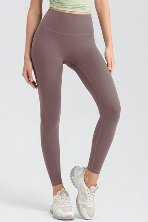 Wide Waistband High Waist Sport Leggings BLUE ZONE PLANET