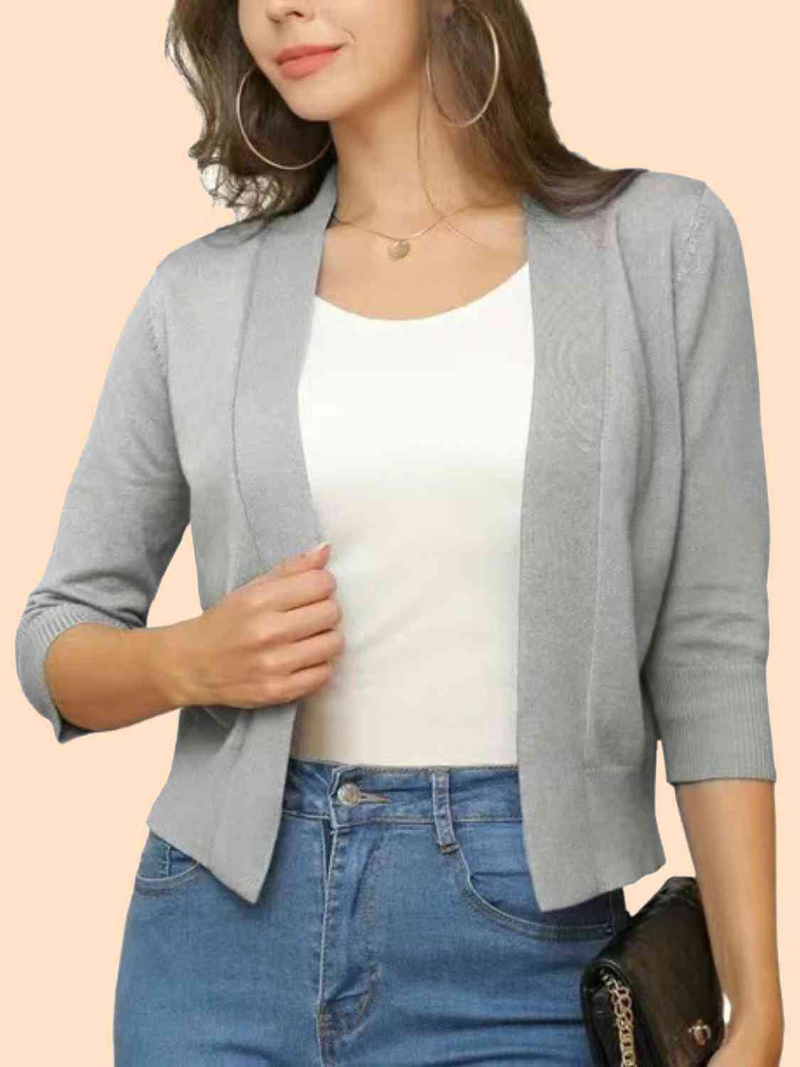 Open Front Cardigan BLUE ZONE PLANET