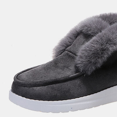Blue Zone Planet |  Furry Suede Snow Boots BLUE ZONE PLANET