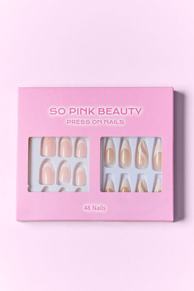 SO PINK BEAUTY Press On Nails 2 Packs Trendsi