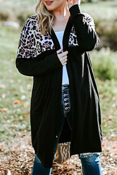 Blue Zone Planet | Plus Size Open Front Dropped Shoulder Cardigan BLUE ZONE PLANET