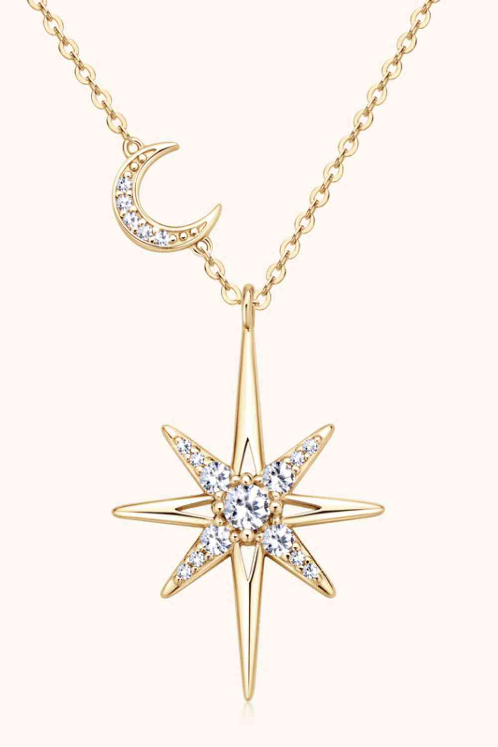 Moissanite 925 Sterling Silver Necklace BLUE ZONE PLANET
