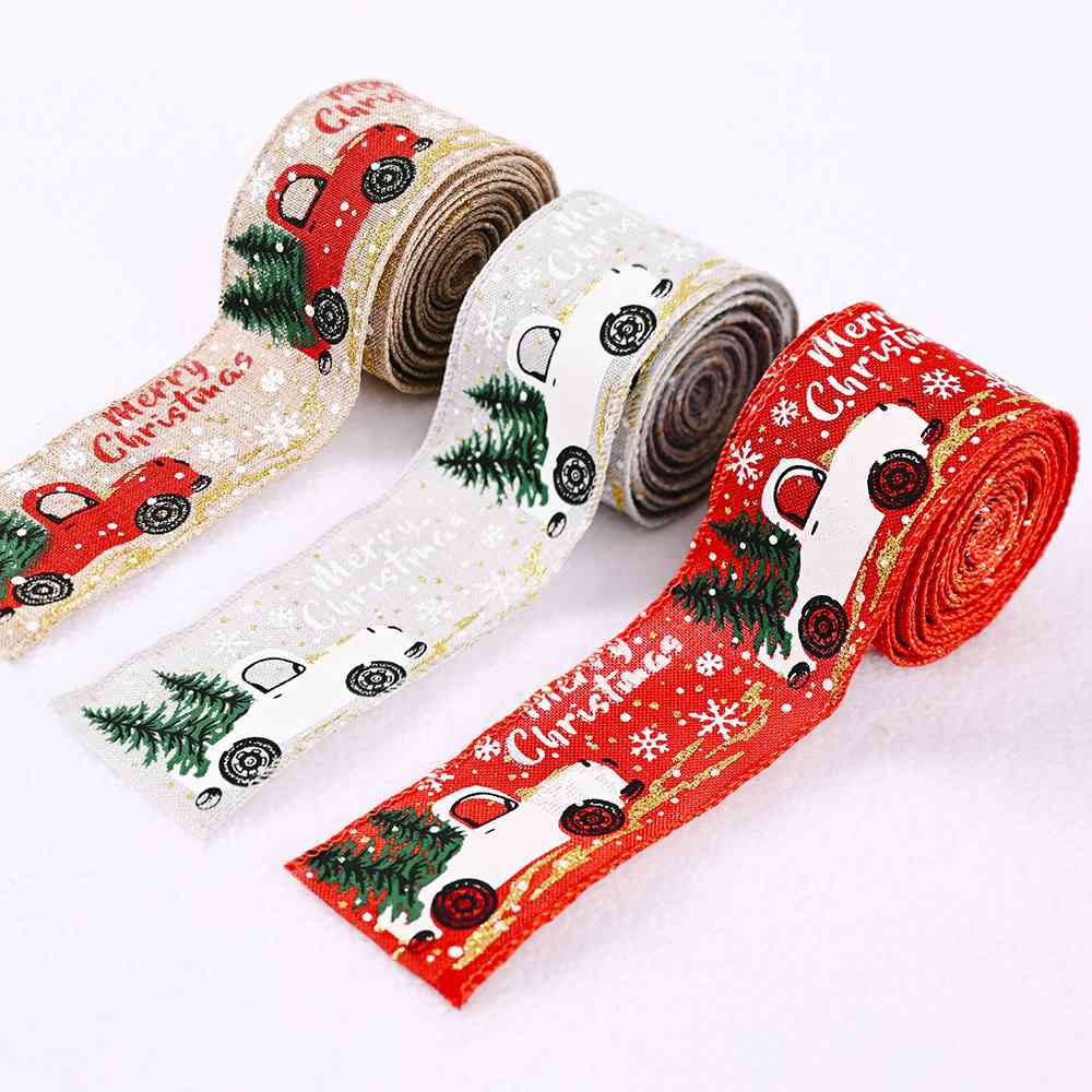 Car & Christmas Tree Ribbon BLUE ZONE PLANET