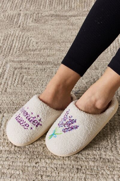 Melody Sequin Pattern Cozy Slippers Trendsi