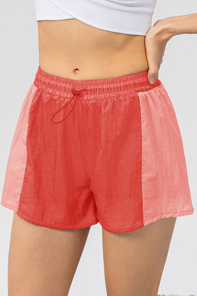Blue Zone Planet | Color Block Drawstring Active Shorts BLUE ZONE PLANET