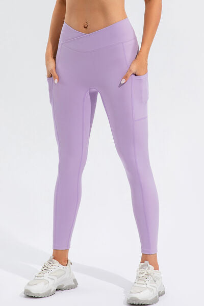 Blue Zone Planet | High Waist Active Leggings with Pockets BLUE ZONE PLANET