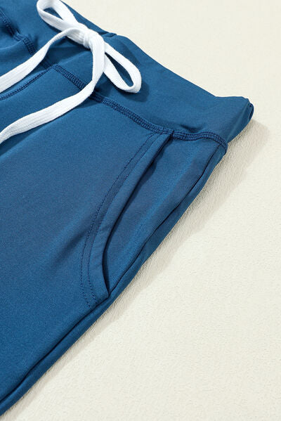 Drawstring Joggers with Pockets BLUE ZONE PLANET