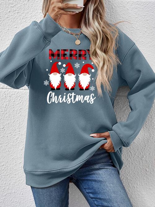 MERRY CHRISTMAS Long Sleeve Sweatshirt BLUE ZONE PLANET