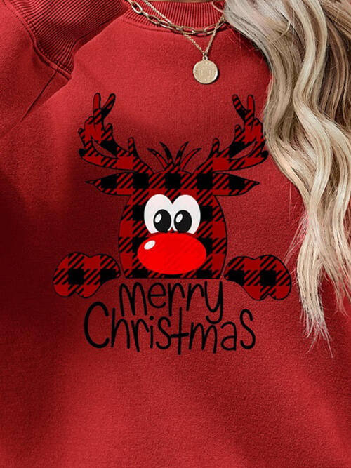 MERRY CHRISTMAS Graphic Sweatshirt BLUE ZONE PLANET