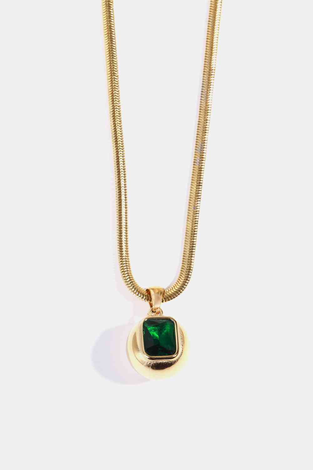 Blue Zone Planet | Zircon 18K Gold-Plated Geometrical Shape Pendant Necklace BLUE ZONE PLANET