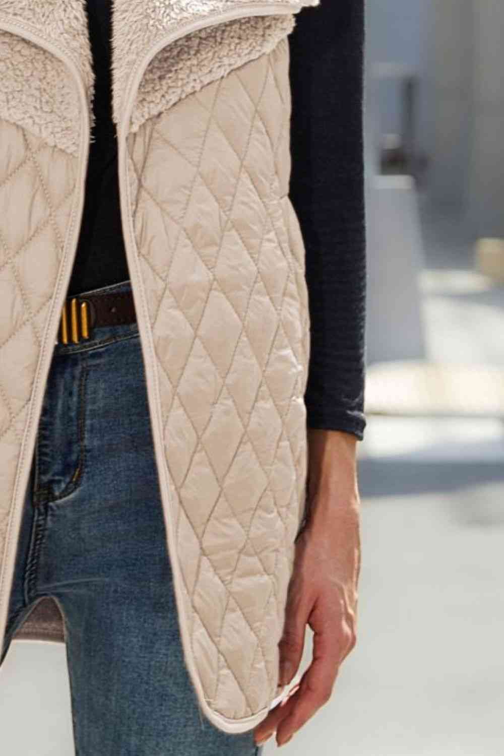 Open Front Collared Vest BLUE ZONE PLANET