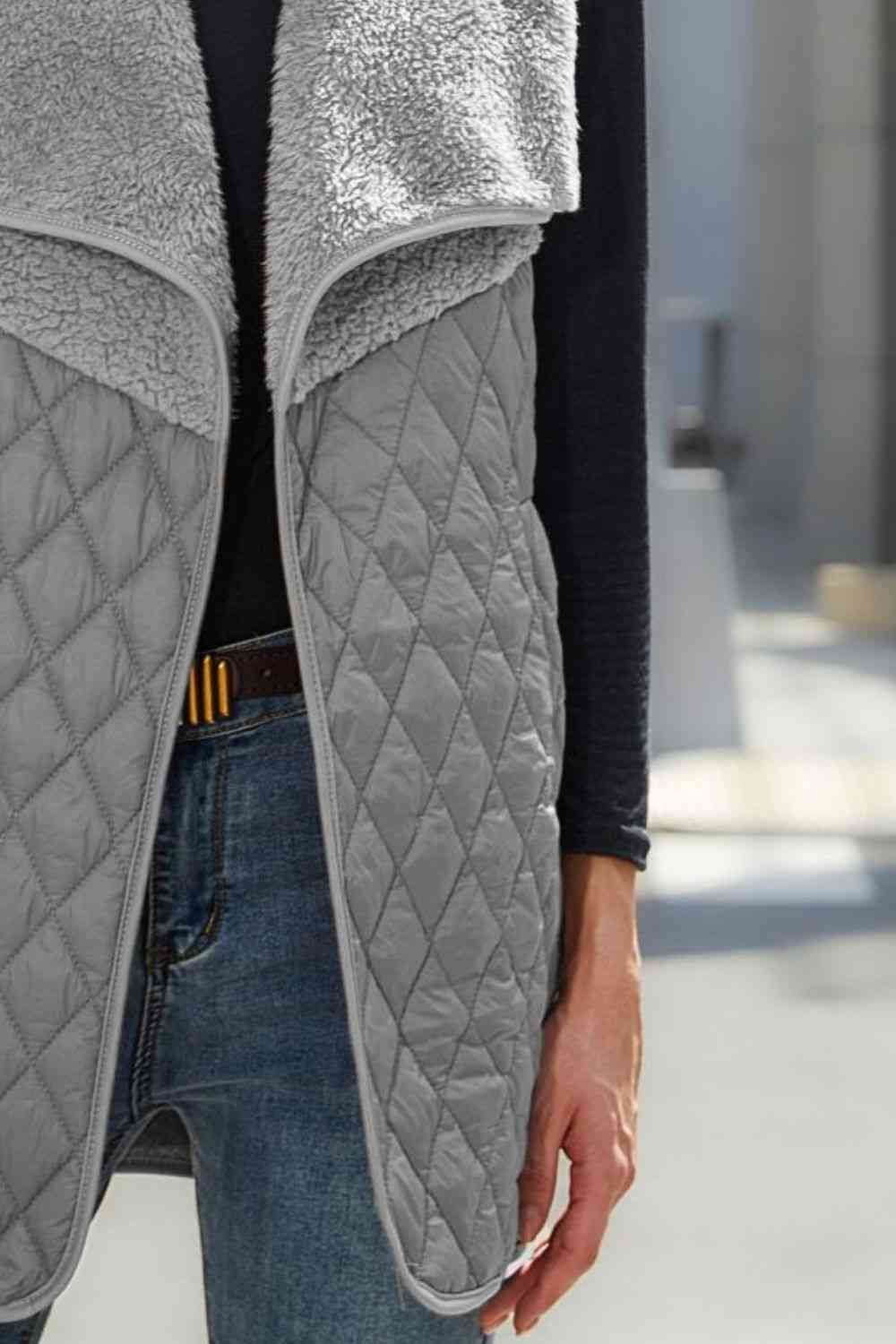 Open Front Collared Vest BLUE ZONE PLANET