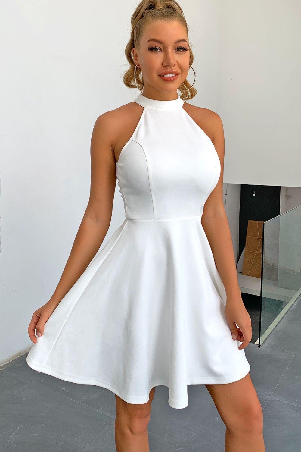 A-Line Sleeveless Mini Dress BLUE ZONE PLANET