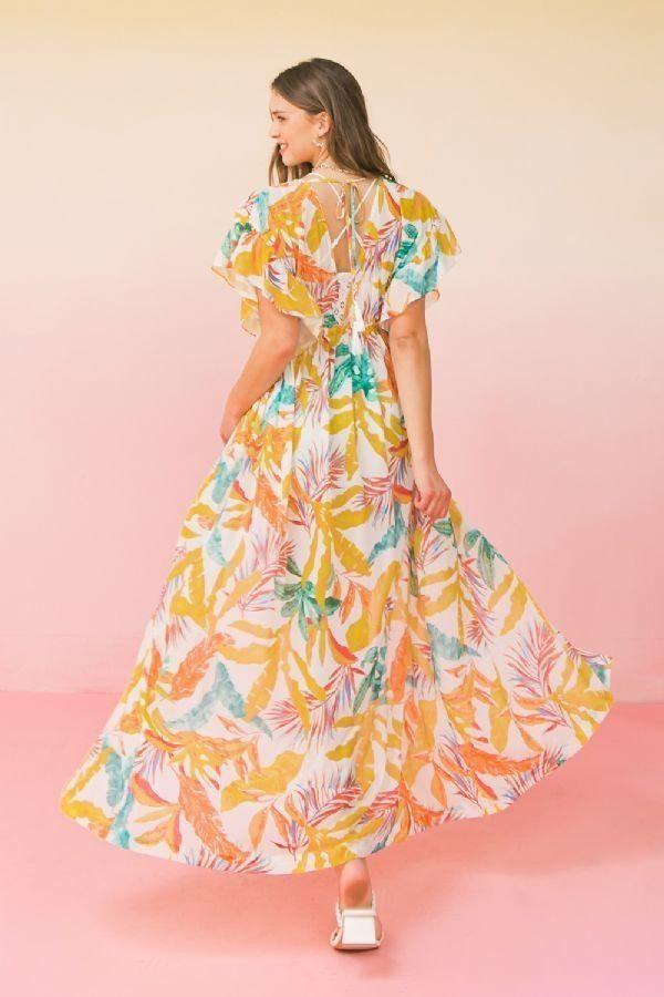 A Printed Woven Maxi Cover Up Blue Zone Planet