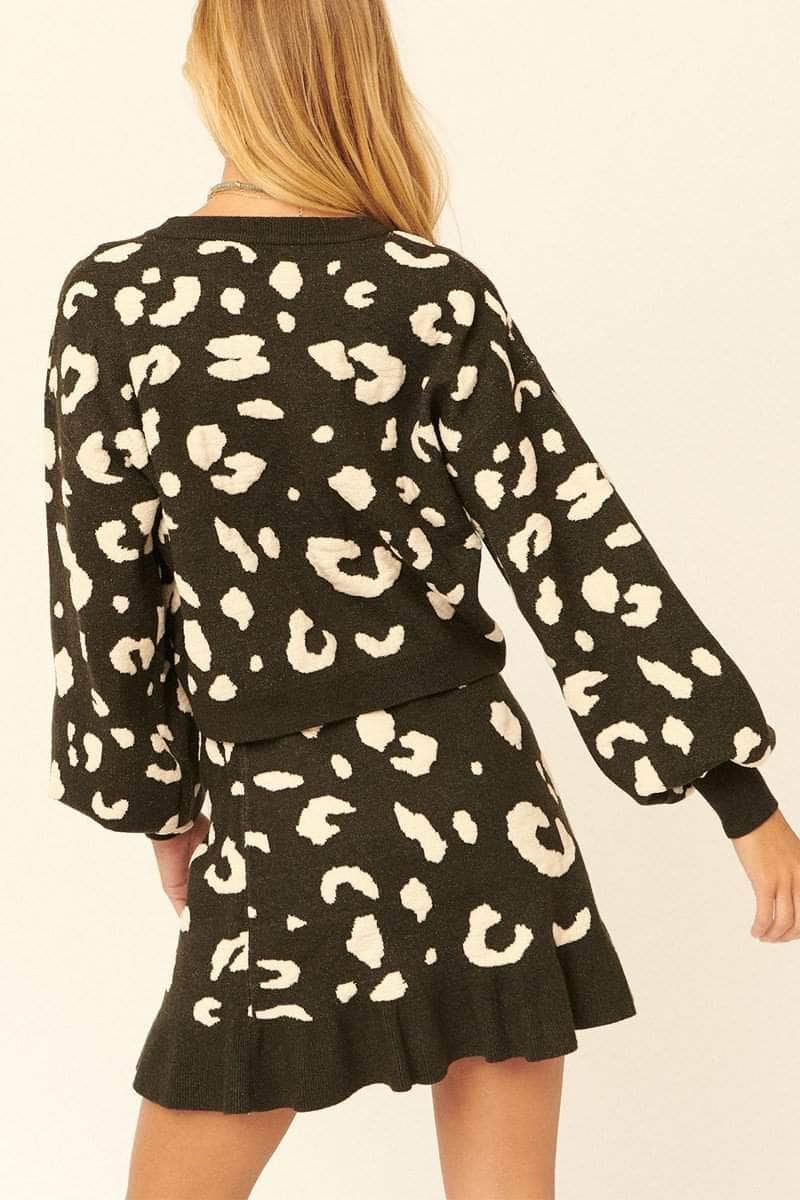 A Wild Nature Print Pullover Sweater Blue Zone Planet