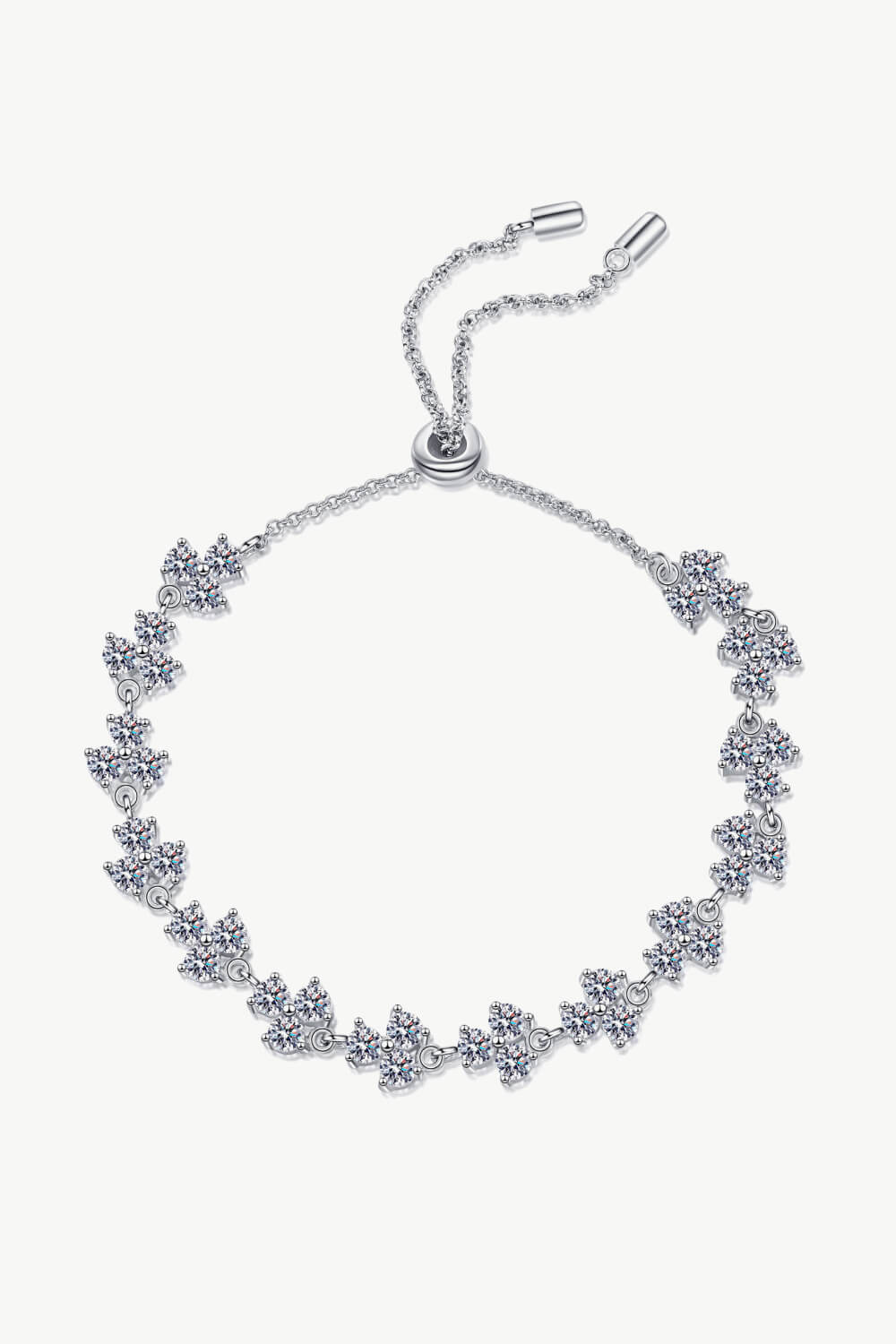 Adjustable Moissanite Bracelet BLUE ZONE PLANET