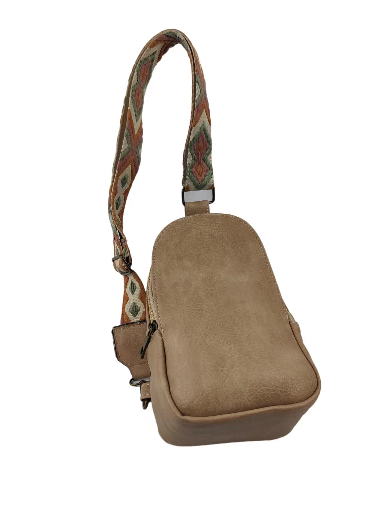 Adjustable Strap PU Leather Sling Bag BLUE ZONE PLANET