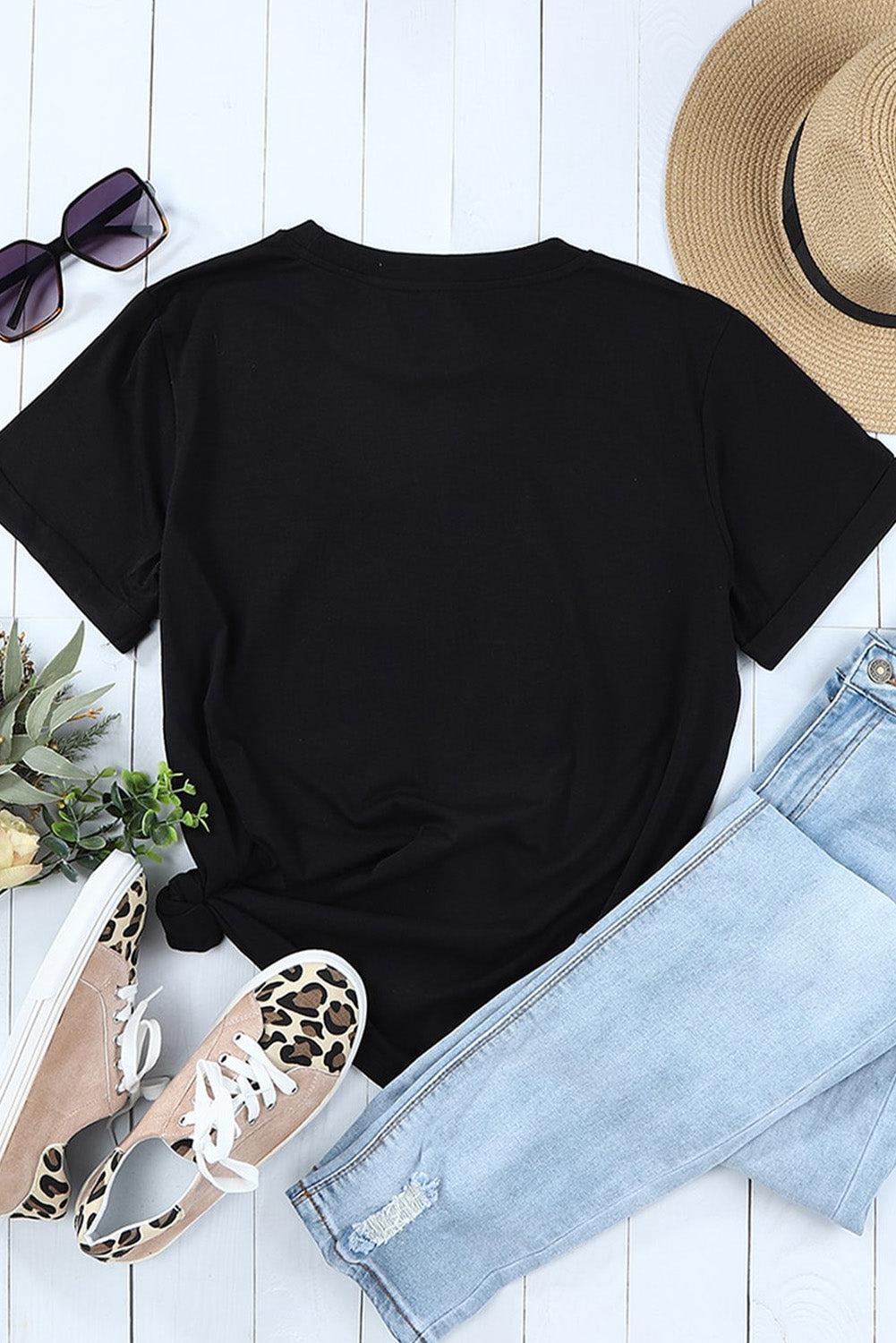 Animal Graphic Round Neck T-Shirt BLUE ZONE PLANET