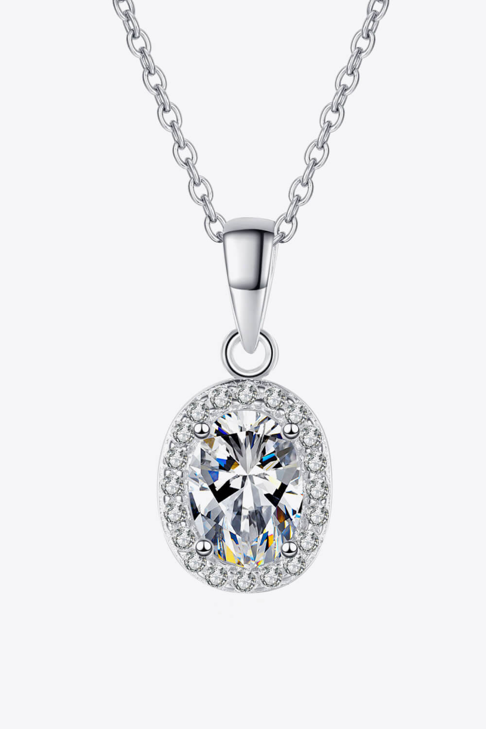 Be The One 1 Carat Moissanite Pendant Necklace BLUE ZONE PLANET