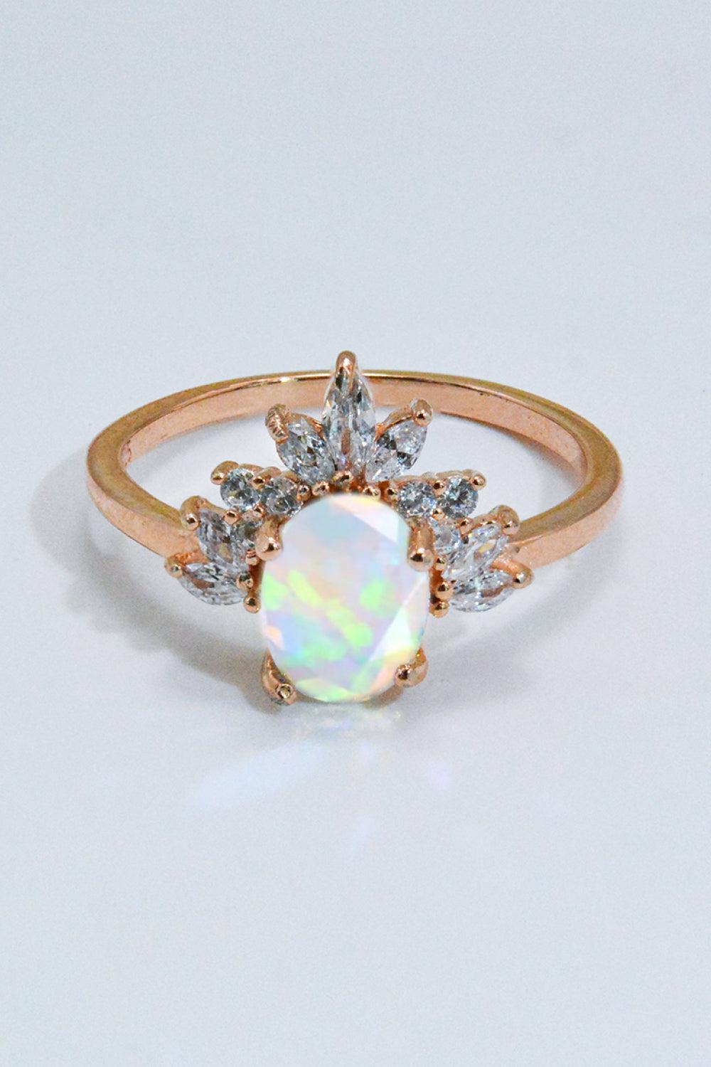 Best Of Me 925 Sterling Silver Opal Ring BLUE ZONE PLANET