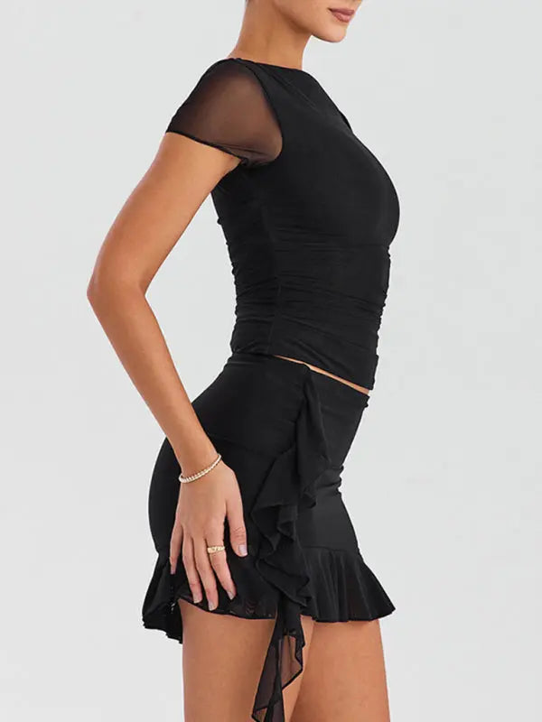 Blue Zone Planet | Lara's Sunny Ruffles Two-Piece Set BLUE ZONE PLANET
