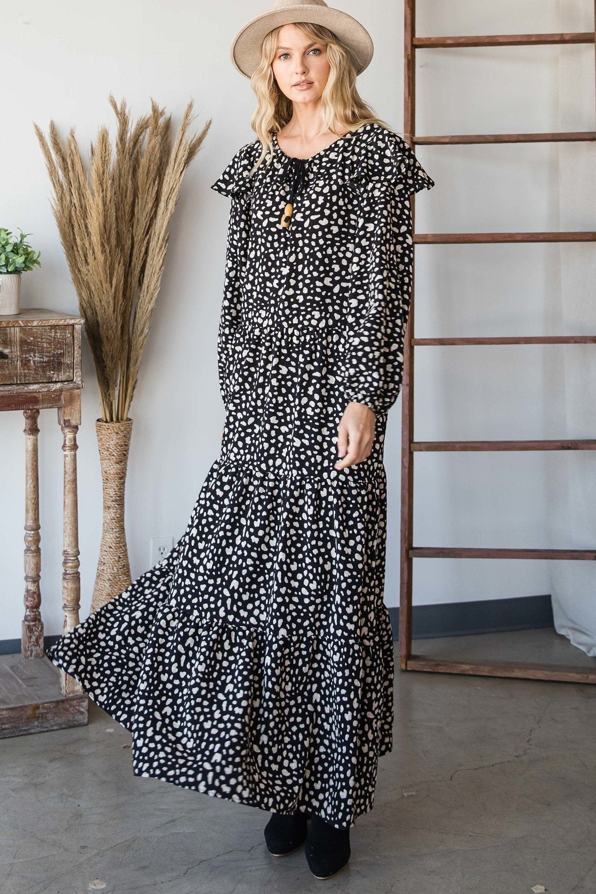 Bohemian Maxi Dress Blue Zone Planet