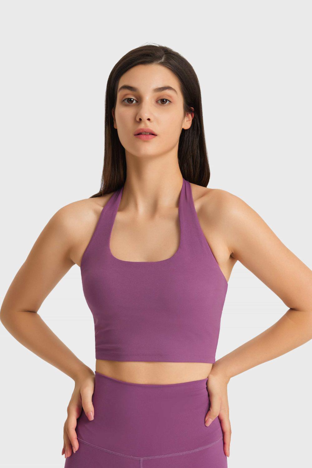 Breathable Halter Neck Sports Bra BLUE ZONE PLANET