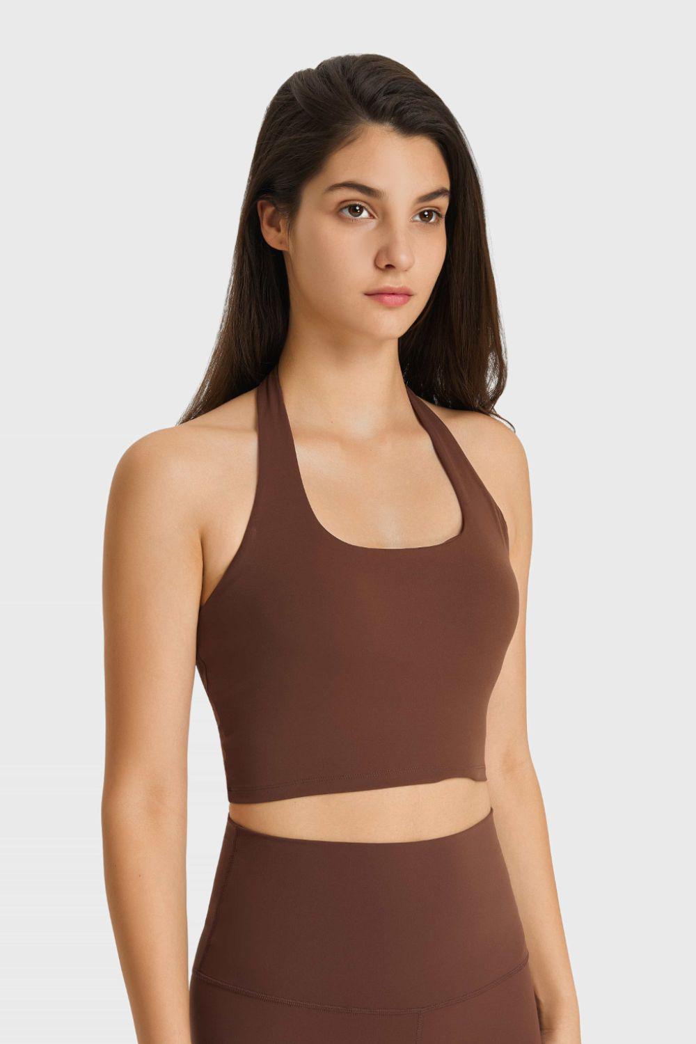 Breathable Halter Neck Sports Bra BLUE ZONE PLANET