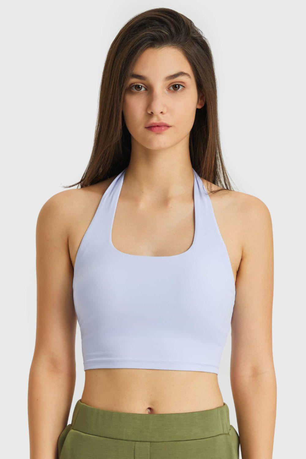 Breathable Halter Neck Sports Bra BLUE ZONE PLANET