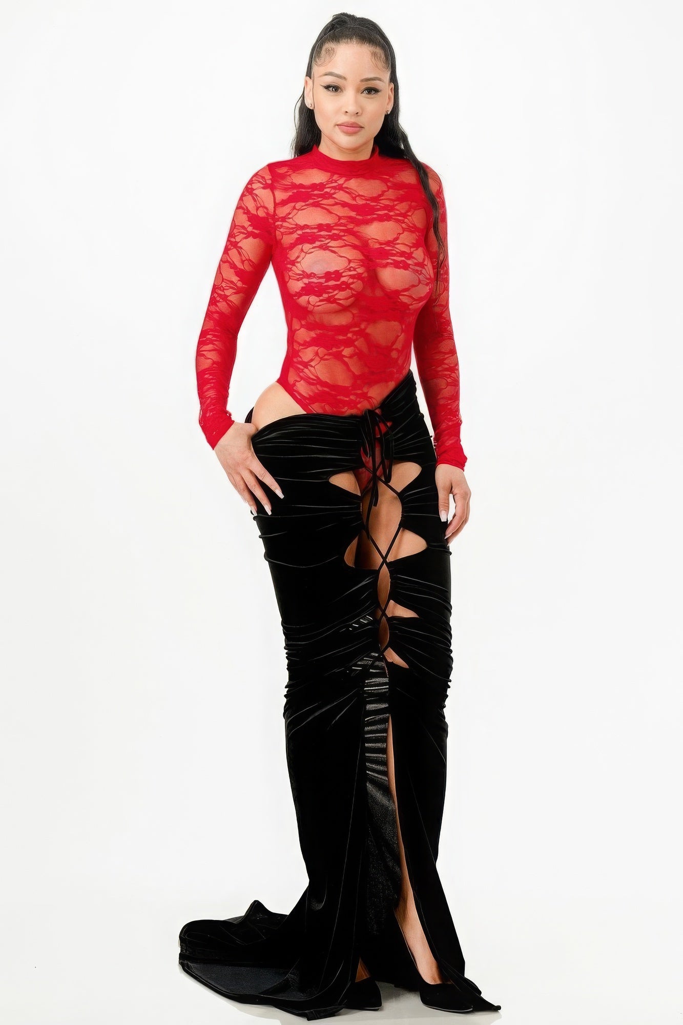 Blue Zone Planet | Lace Bodysuit & Mermaid Skirt Blue Zone Planet