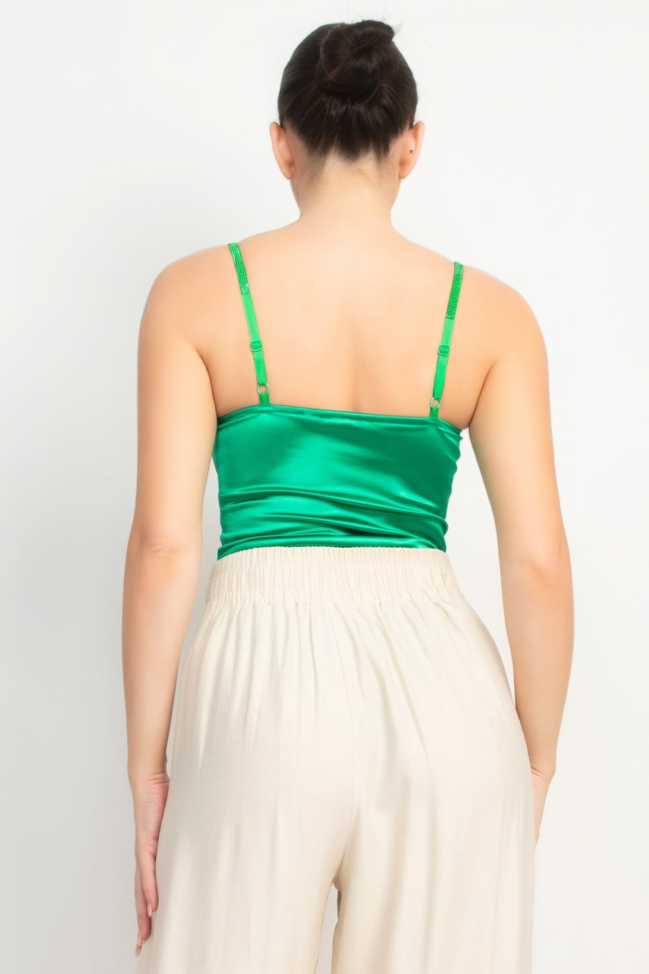 Eve's Rhinestone Strap Sweetheart Bodysuit Blue Zone Planet