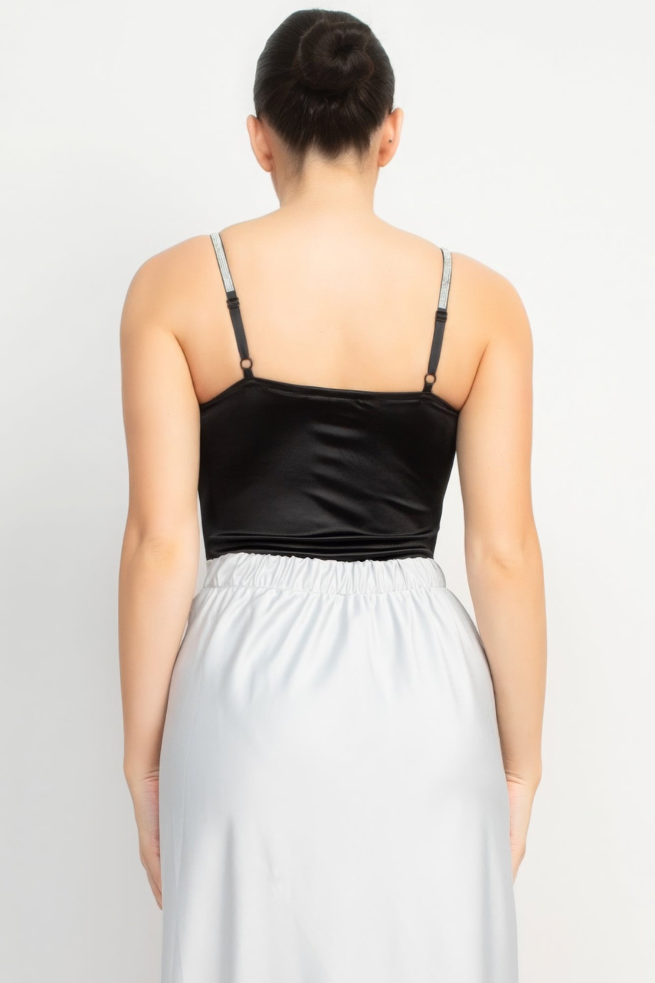 Eve's Rhinestone Strap Sweetheart Bodysuit Blue Zone Planet