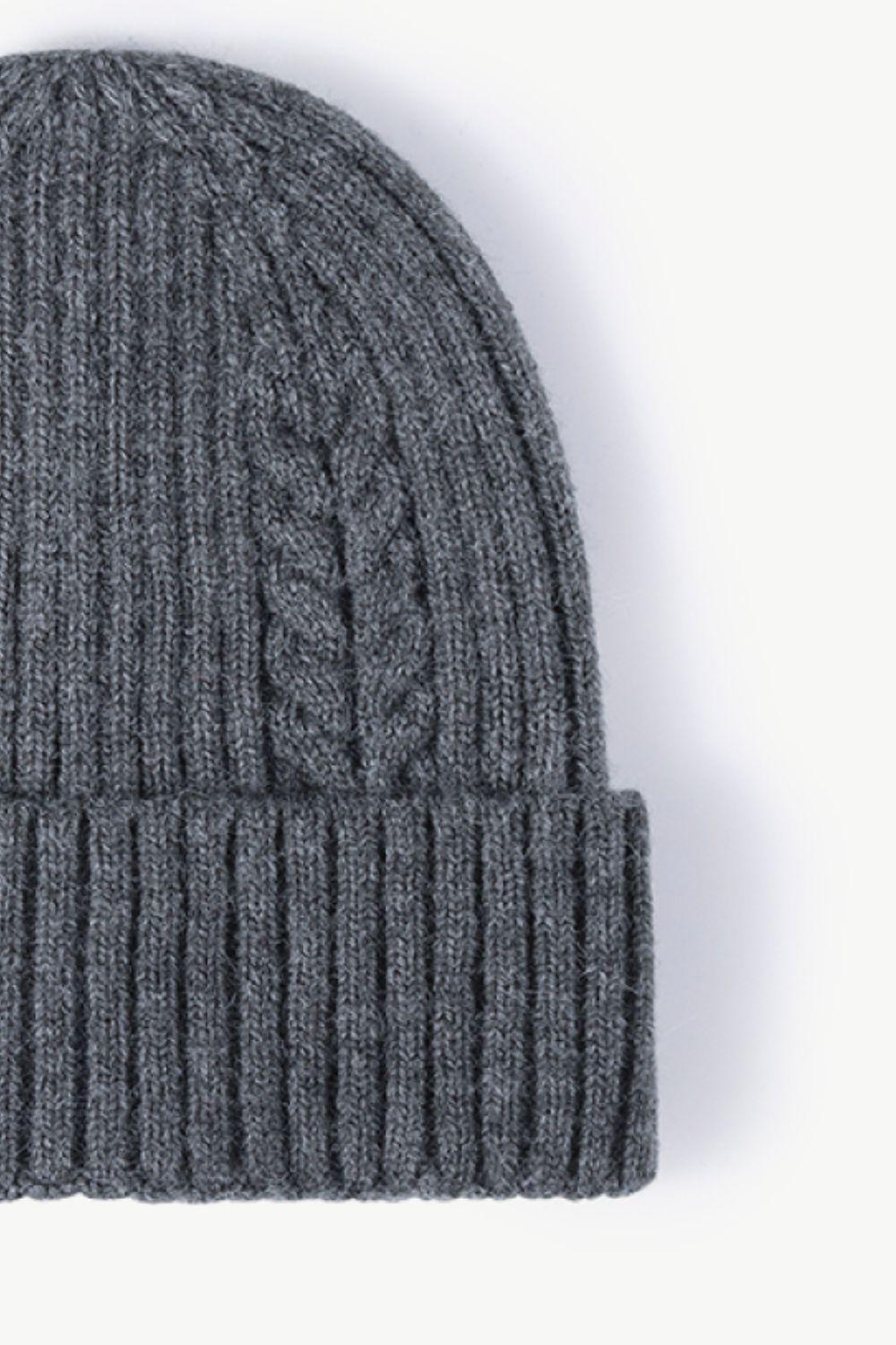 Cable-Knit Cuff Beanie BLUE ZONE PLANET