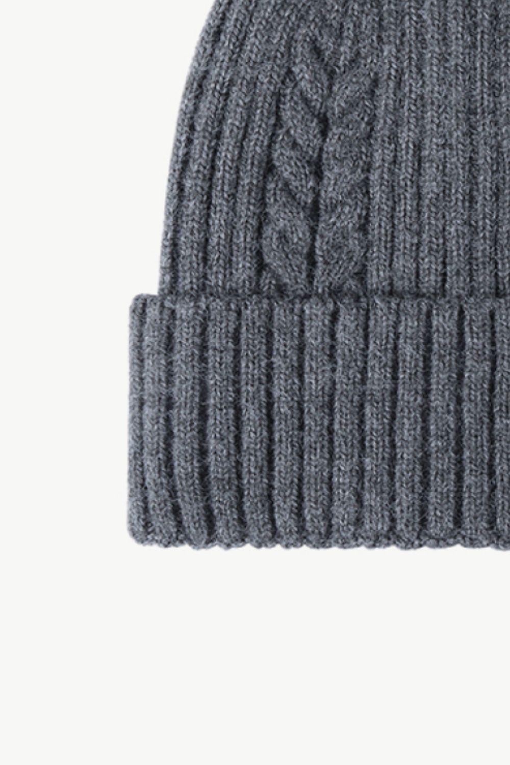 Cable-Knit Cuff Beanie BLUE ZONE PLANET