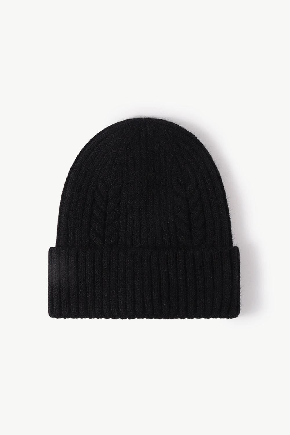 Cable-Knit Cuff Beanie BLUE ZONE PLANET