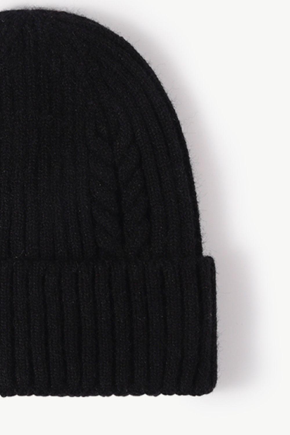 Cable-Knit Cuff Beanie BLUE ZONE PLANET