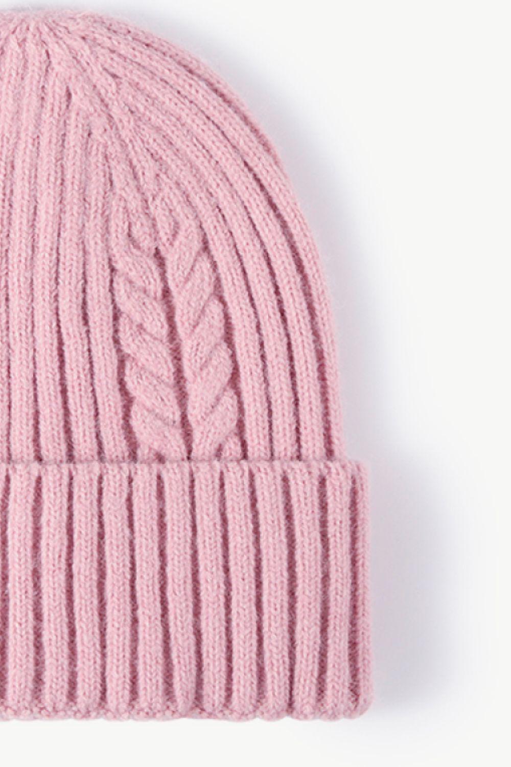 Cable-Knit Cuff Beanie BLUE ZONE PLANET