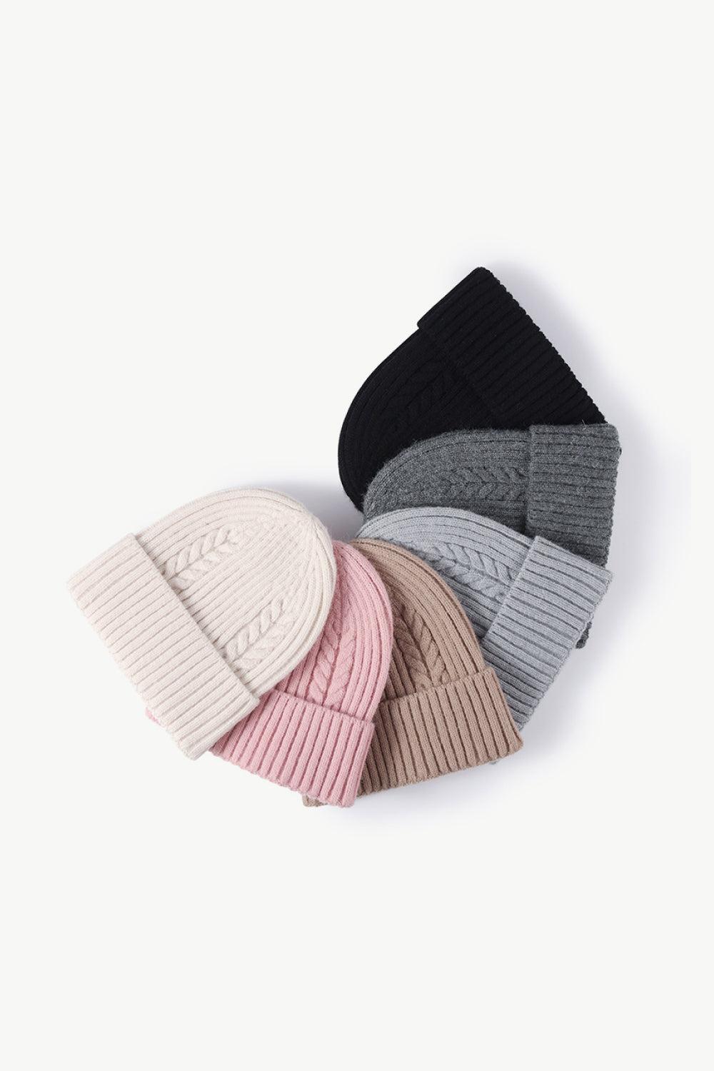 Cable-Knit Cuff Beanie BLUE ZONE PLANET