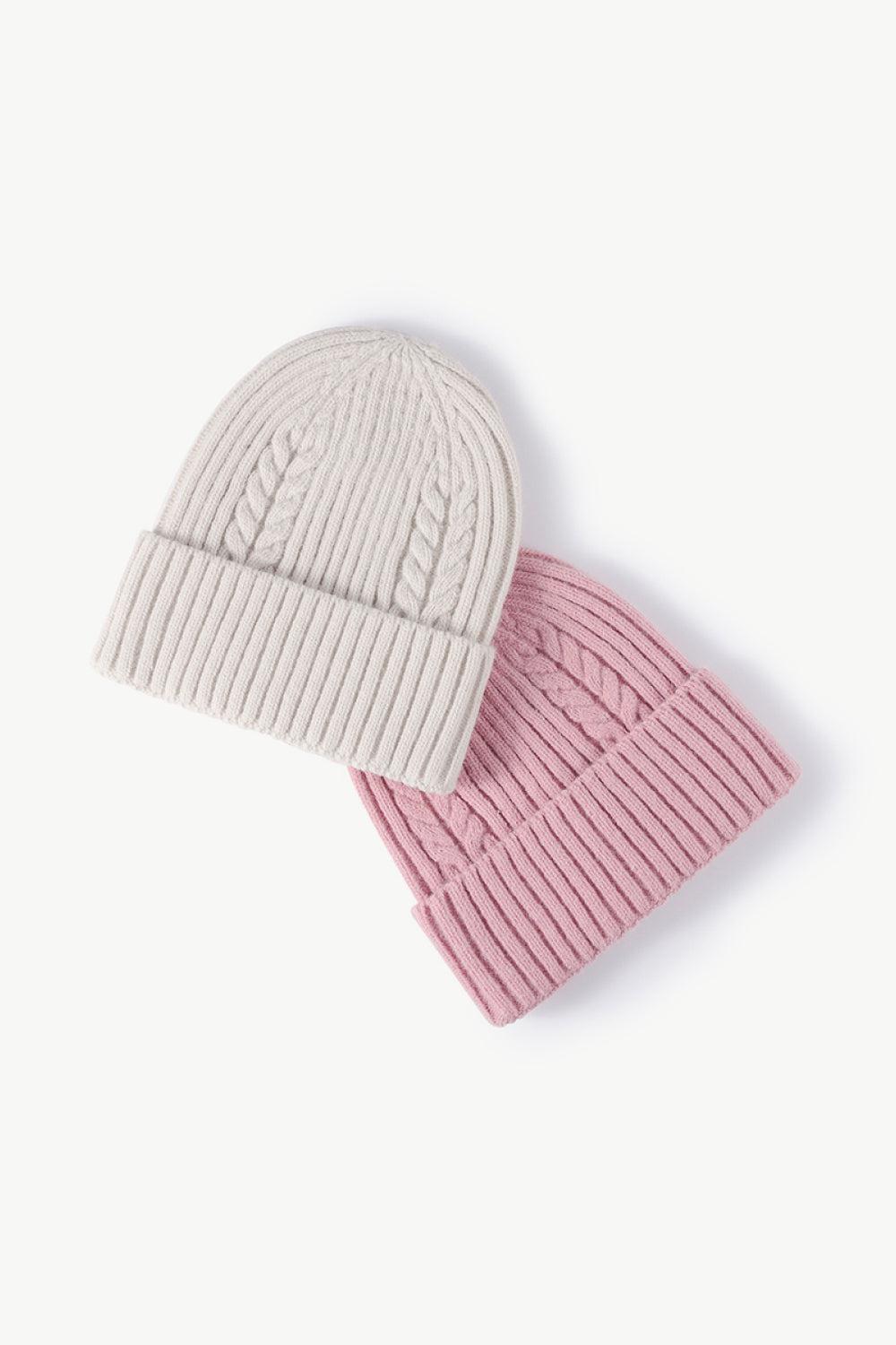 Cable-Knit Cuff Beanie BLUE ZONE PLANET