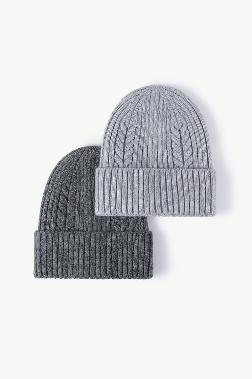 Cable-Knit Cuff Beanie BLUE ZONE PLANET