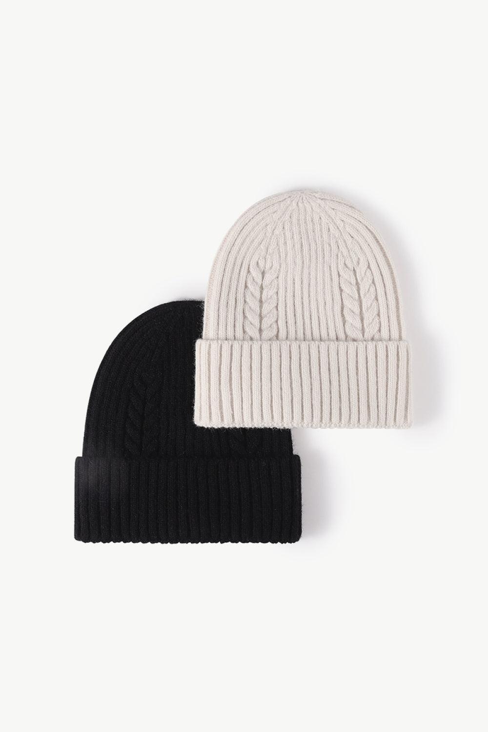 Cable-Knit Cuff Beanie BLUE ZONE PLANET