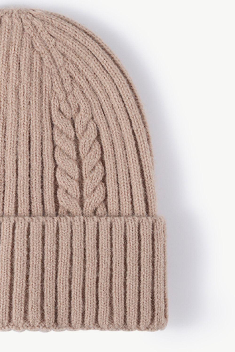 Cable-Knit Cuff Beanie BLUE ZONE PLANET