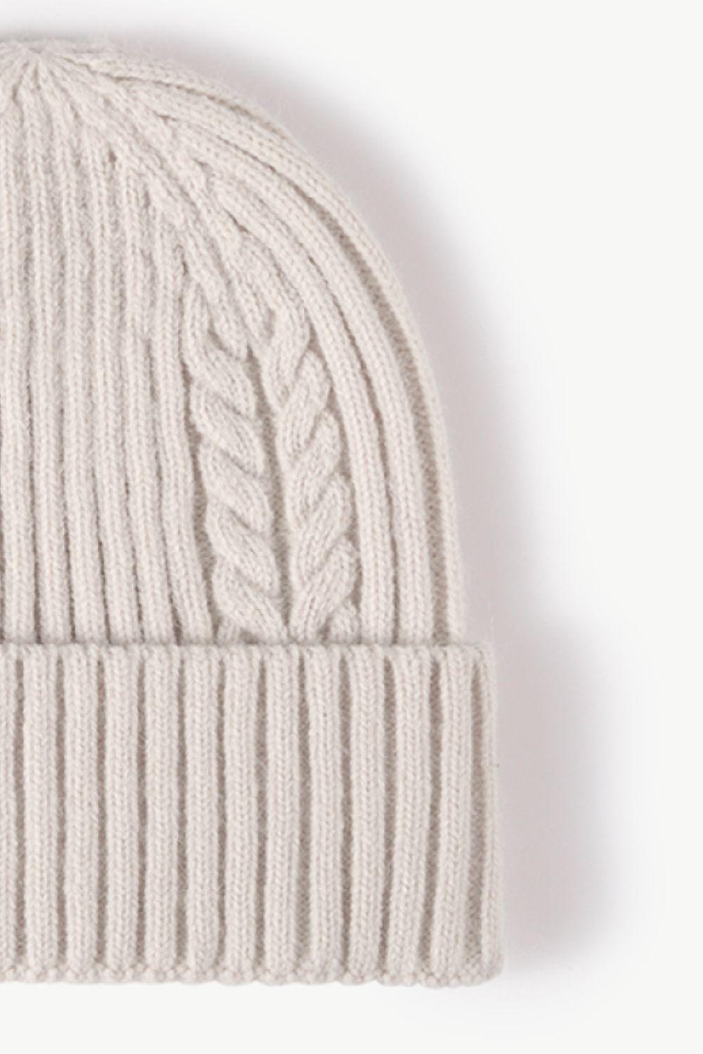 Cable-Knit Cuff Beanie BLUE ZONE PLANET