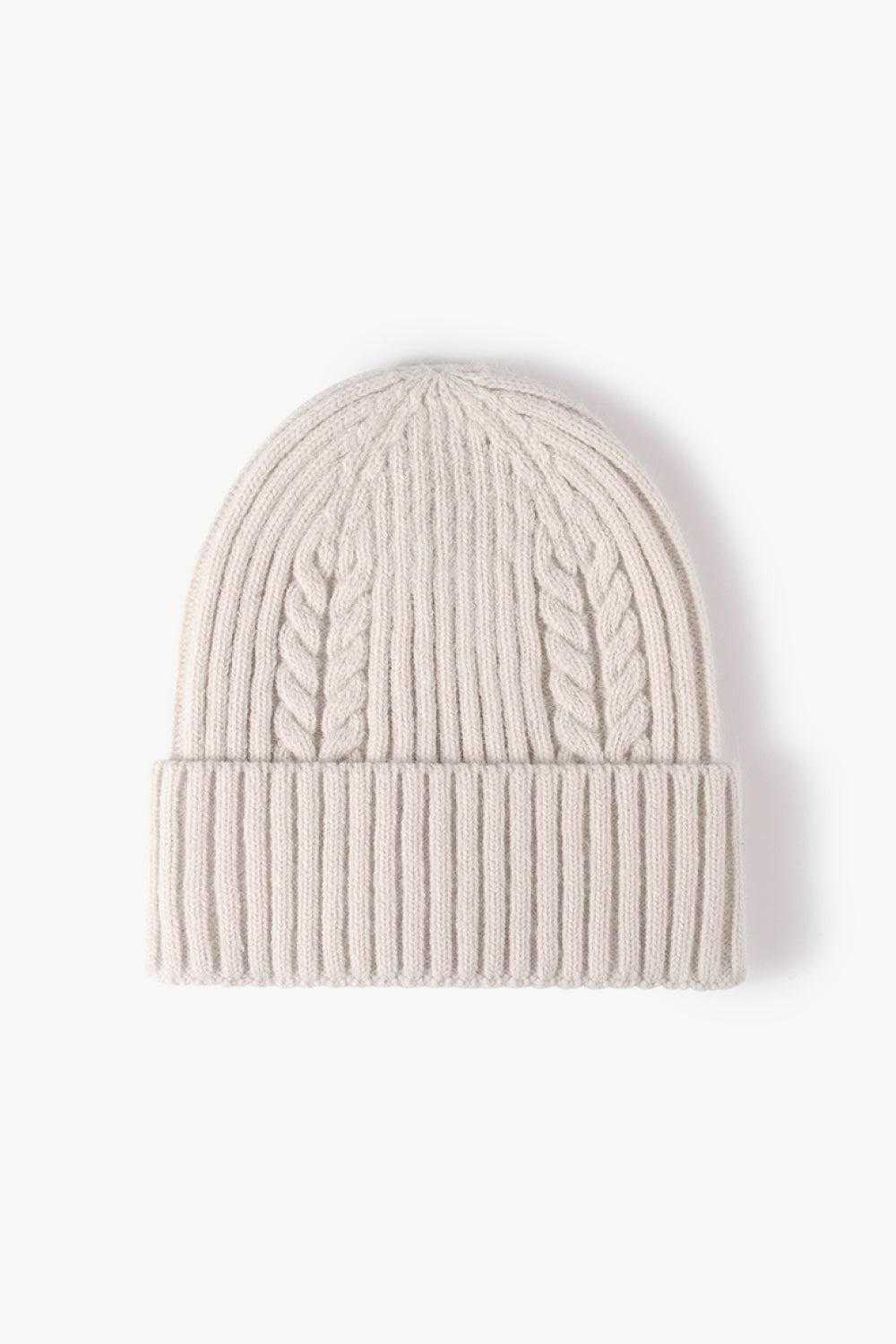 Cable-Knit Cuff Beanie BLUE ZONE PLANET
