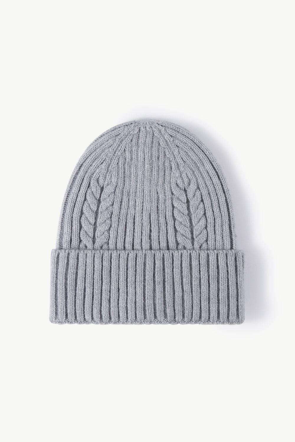 Cable-Knit Cuff Beanie BLUE ZONE PLANET