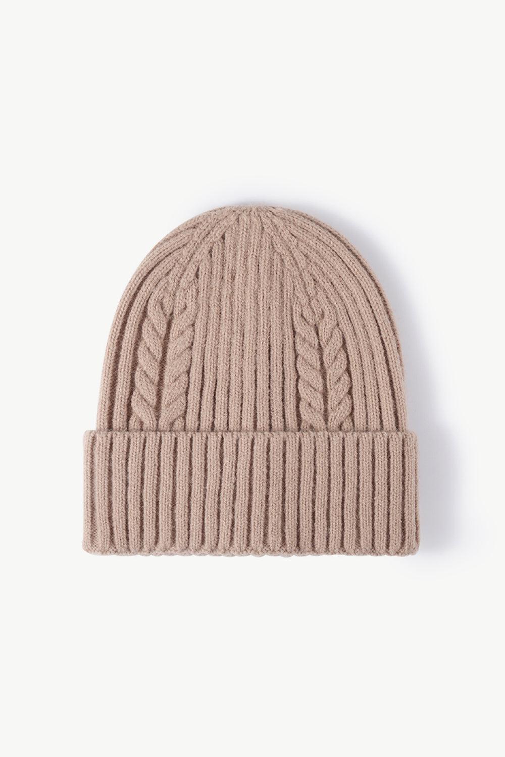 Cable-Knit Cuff Beanie BLUE ZONE PLANET