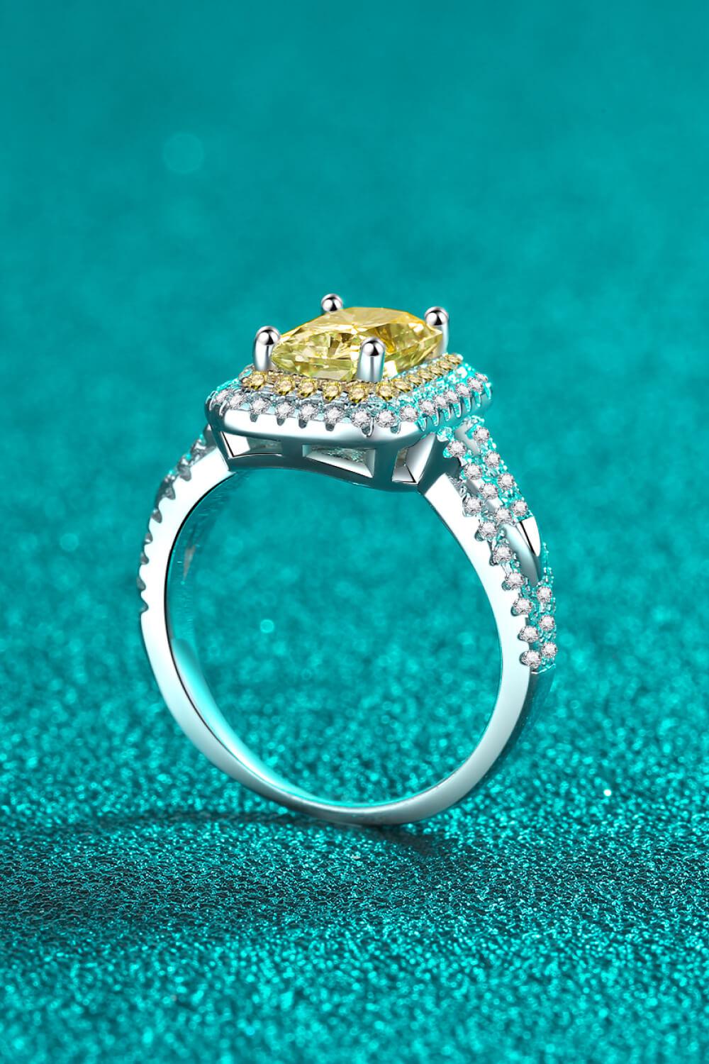 Can't Stop Your Shine 2 Carat Moissanite Ring BLUE ZONE PLANET