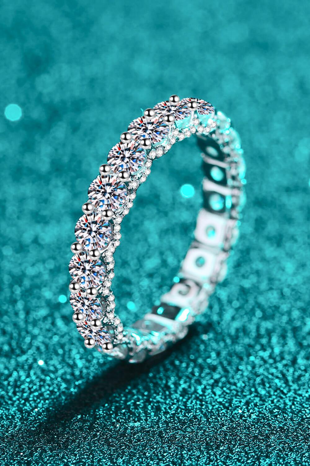 Charmed Moissanite Ring BLUE ZONE PLANET